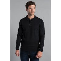 Cotton Knitted Long Sleeve Polo