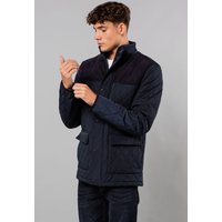 Diamond Quilted Jacket Corduroy Detail