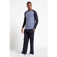 Cotton 2 Piece Long Sleeve Top & Bottoms Pyjama Set Dark