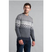 Crew Neck Jumper Jacquard Knit Mid