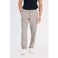 Linen Blend Classic Fit Trousers
