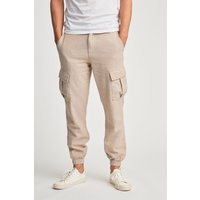Linen Blend Cargo Style Trousers 34R