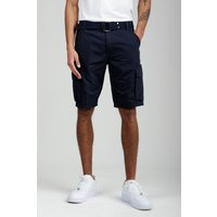 Tokyo Laundry Men's Cotton Ripstop Cargo Shorts in Navy | Size: Medium