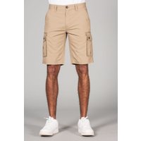 Tokyo Laundry Men's Cotton Cargo-Style Short with Pockets in Stone | Size: XL