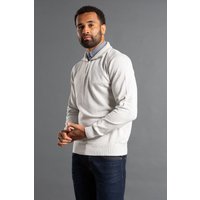 Mock Checked Shirt 1 4 Zip Jumper