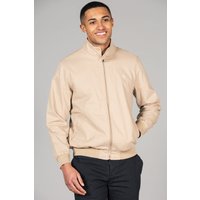 Cotton Funnel Neck Buttons Jacket