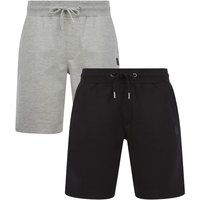 Tokyo Laundry Men's 2-Pack Jogger Short with Logo Badge in Light Grey | Size: Large