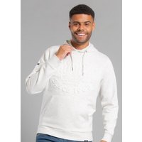 Cotton Blend Embossed Drawstring Hoody