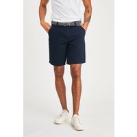 Kensington Eastside Men's Cotton Twill Short with Belt in Navy | Size: XL