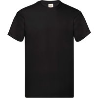 Fruit of the Loom Men's Original Short Sleeve T-Shirt in Black | Size: 4XL