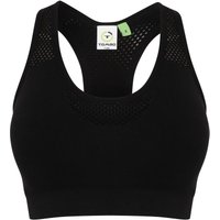 Tombo Women's Seamless Crop Top in Black | Size: Medium