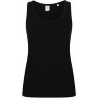 Skinni Fit SF Feel Good Stretch Sleeveless Vest in Black | Size: Medium