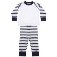 Larkwood Striped Pyjamas in Navy | Size: 0-6 m