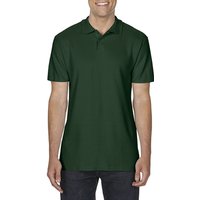 Gildan Men's Softstyle Short Sleeve Double Pique Polo Shirt in Green | Size: 3XL