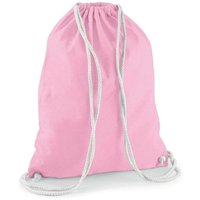 Westford Mill Men's Cotton Gymsac Bag - 12 Litres in Light Pink