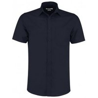 Short Sleeve Tailored Poplin Shirt Dark inches