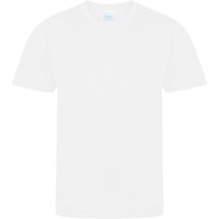 AWDis Cool Smooth T-Shirt in White | Size: 5-6 Years