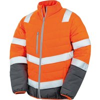 Result Men's Safeguard Soft Padded Safety Jacket in Orange | Size: XL