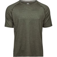 TEE JAYS Men's Cool Dry Short Sleeve T-Shirt in Olive | Size: Small