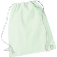 Westford Mill Men's Cotton Gymsac Bag - 12 Litres in Mint