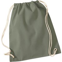 Westford Mill Men's Cotton Gymsac Bag - 12 Litres in Olive