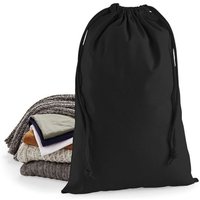 Westford Mill Men's Premium Cotton Stuff Bag in Black | Size: XS