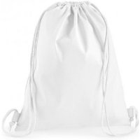 Westford Mill Men's Premium Cotton Gymsac in White
