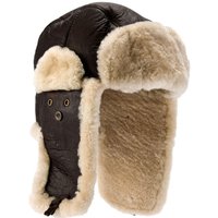 Shelford Sheepskin Pilot Hat Dark