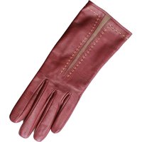 Eastern Counties Leather Women's Sadie Contrast Panel Gloves in Maroon | Size: Medium