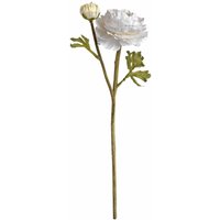 Hill Interiors Artificial Ranunculus Spray in White
