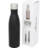 Avenue Vasa Speckled Copper Vacuum Insulated Bottle in Black