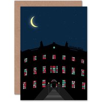 Artery8 Bute House Edinburgh Greetings Card in Dark Navy