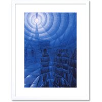 Artery8 Wall Art Print Russolo Solidity of Fog Painting Framed in White | Size: W7" x H9"