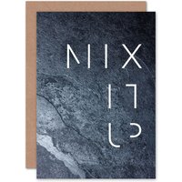 Artery8 Slate Kitchen Mix It Up Greetings Card in Grey