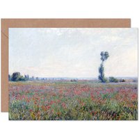 Artery8 Claude Monet Poppy Field Old Master Painting Art Card