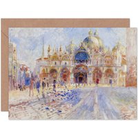 Artery8 Renoir Piazza San Marco Venice Blank Art Card