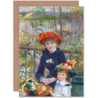 Artery8 Renoir Two Sisters On The Terrace Fine Art Greetings Card
