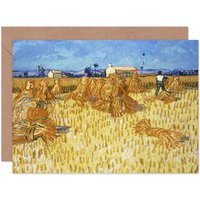 Artery8 Vincent Van Gogh Corn Harvest Provence Art Card