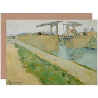 Artery8 Vincent Van Gogh Langlois Bridge Blank Art Card