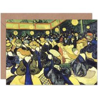 Artery8 Vincent Van Gogh Dance Hall Arles Blank Art Card
