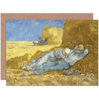Artery8 Vincent Van Gogh Siesta After Millet Blank Art Card