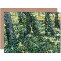 Artery8 Vincent Van Gogh Undergrowth Blank Art Card