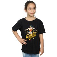 Girl's Wonder Woman Stars Cotton T-Shirt in | Size: 9 Years