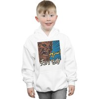 Star Wars Boy's Chewbacca Roar Pop Art Hoodie in White | Size: 5-6 Years
