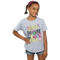 Marvel Comics Girl's Rule Cotton T-Shirt in Grey | Size: 5-6 Years