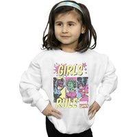 Marvel Comics Girl's Rule Sweatshirt in White | Size: 9 Years