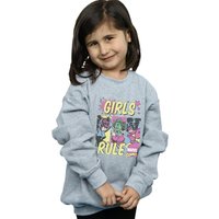Marvel Comics Girl's Rule Sweatshirt in Grey | Size: 12-13 Years