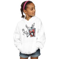 Disney Girl's Nightmare Before Christmas Ghosts Of Jack Hoodie in White | Size: 5-6 Years