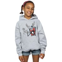 Disney Girl's Nightmare Before Christmas Ghosts Of Jack Hoodie in Grey | Size: 7-8 Years