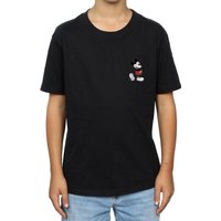Boy's Mickey Mouse Kickin Retro Chest T-Shirt in | Size: 5-6 Years